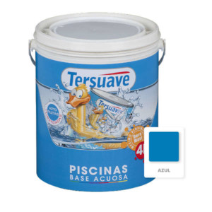 Pintura p piscina base acuosa Tersuave 4L Azul