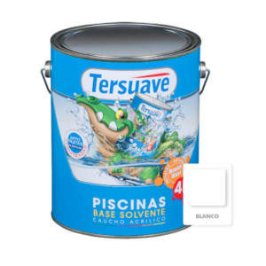 Pintura p piscina caucho acrilico Tersuave 4L Blanco